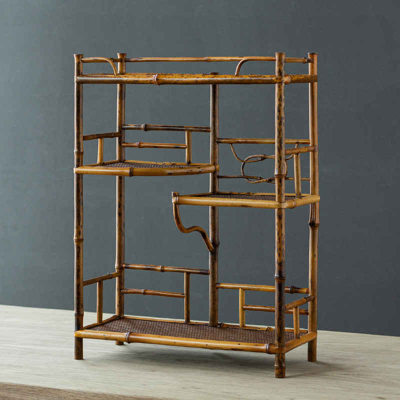 Purple Bamboo Tea Stand