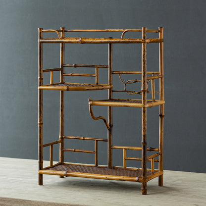 Purple Bamboo Tea Stand