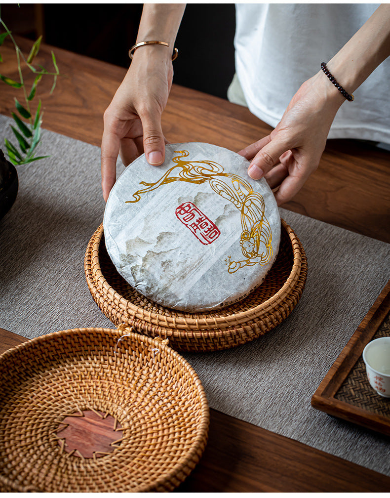 Rattan Woven Pu-erh Tea Box