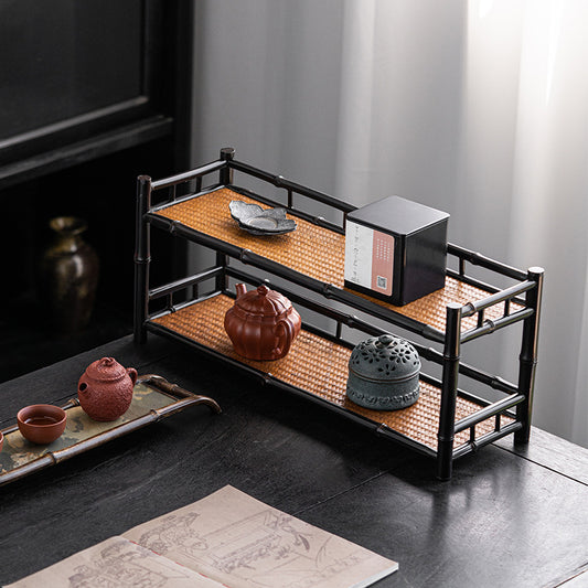 Bamboo Woven Tea Cup Holder