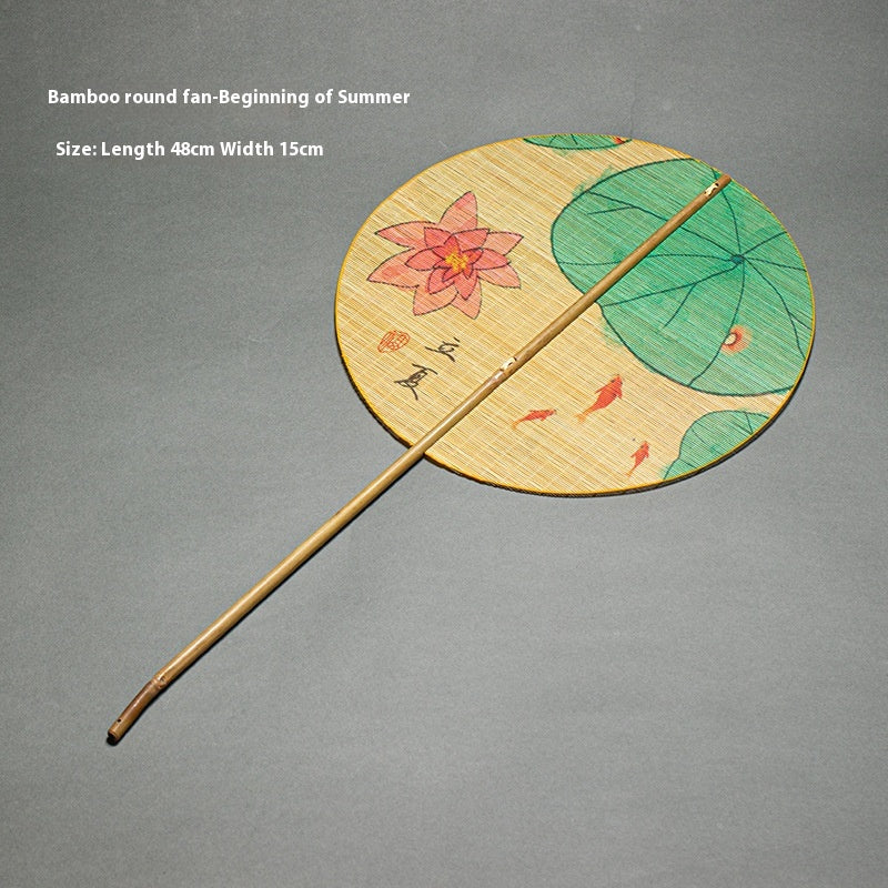 Rollable Bamboo Woven Waist Fan