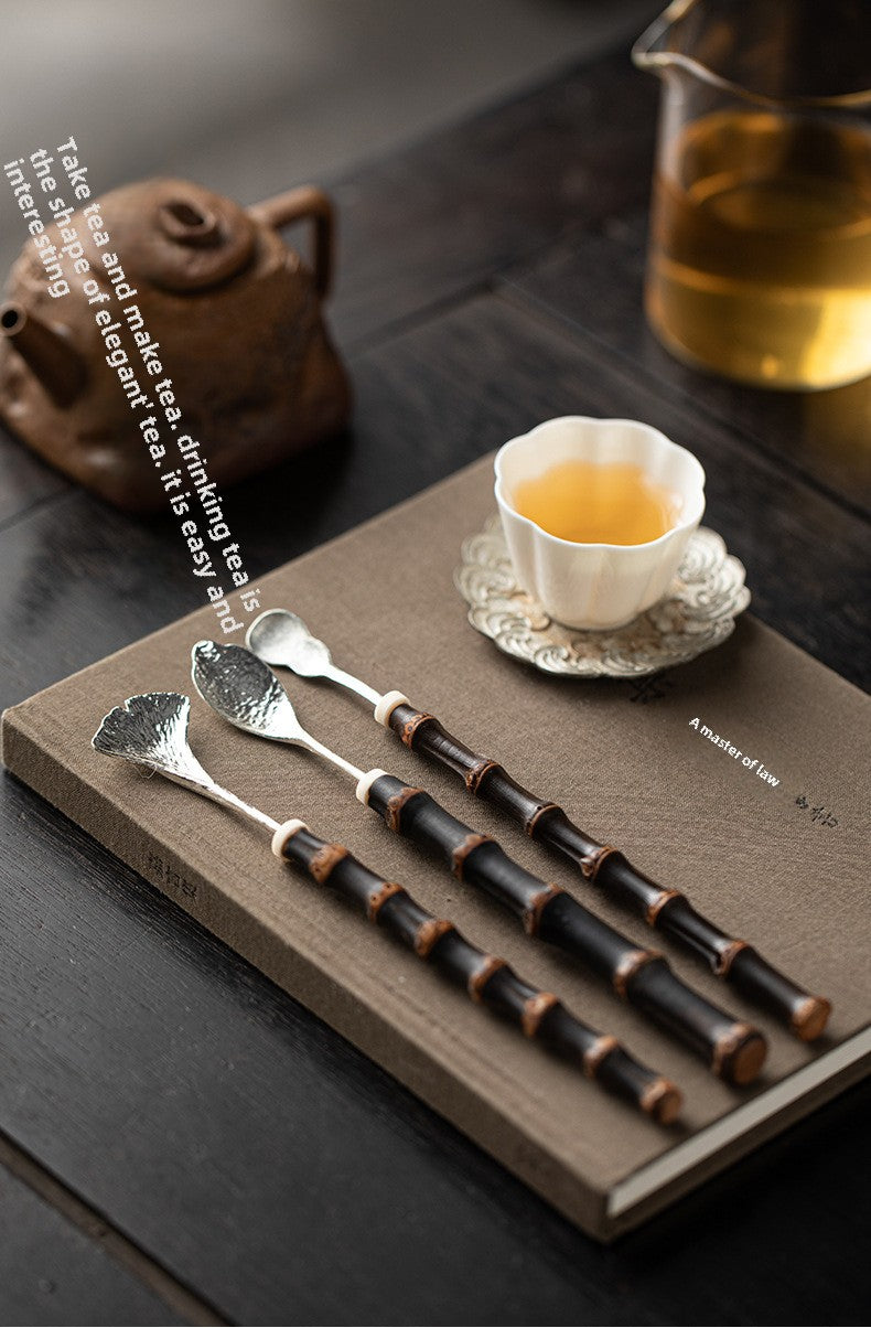 Black Bamboo Tea Spoon