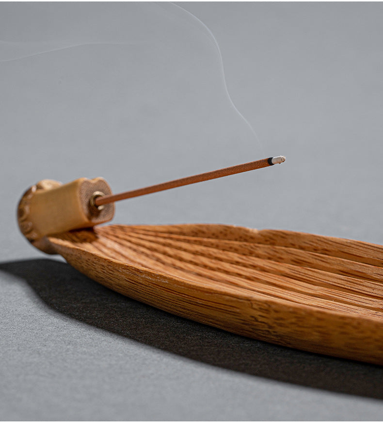 Lotus-shaped incense burner