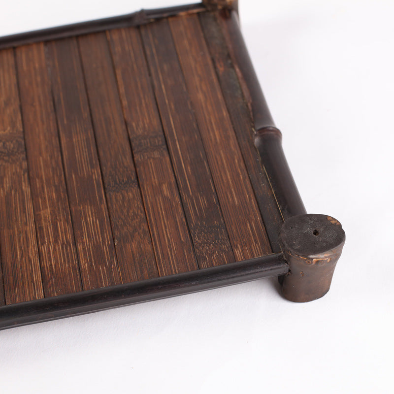 Japanese Style Purple Bamboo Tea Tray