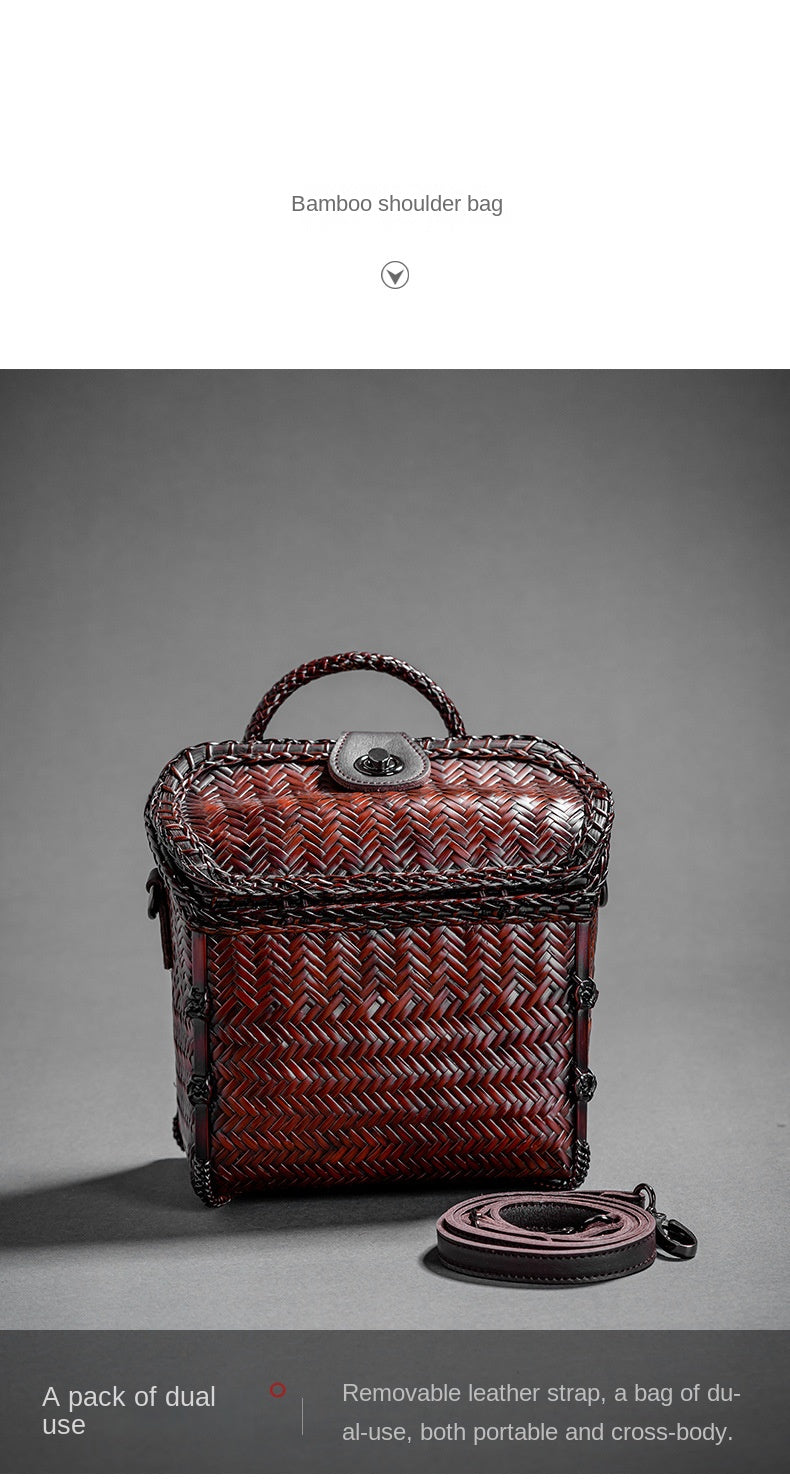 Retro Bamboo Woven Bag