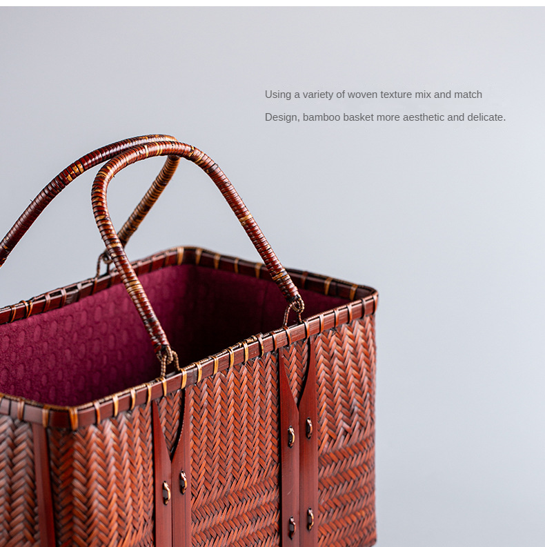 Retro Bamboo Woven Bag