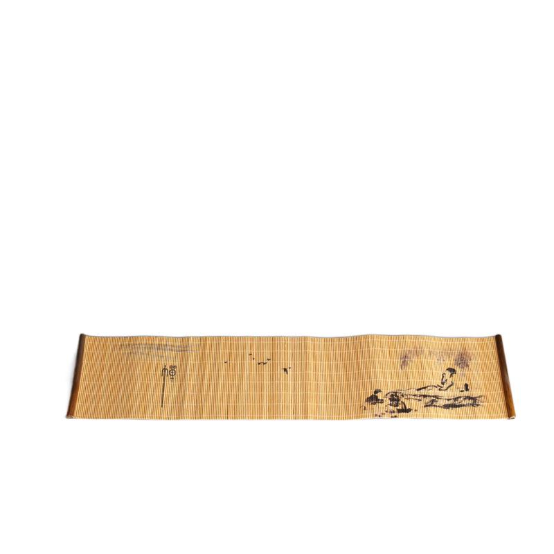 Natural Printed Bamboo Tea Mat Heat Insulation Pad