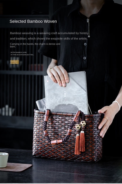 Retro Bamboo Woven Bag