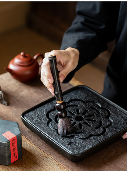 Chinese Style Old Bamboo Root Teapot Brush