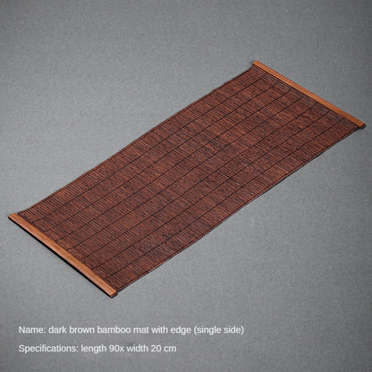 Large Lacquered Bamboo Tea Mat