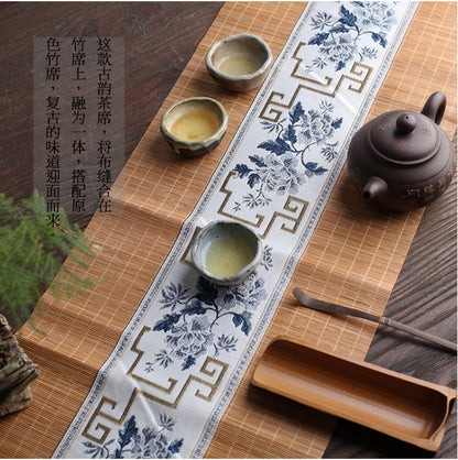 Chinese Ancient Bamboo Tea Mat