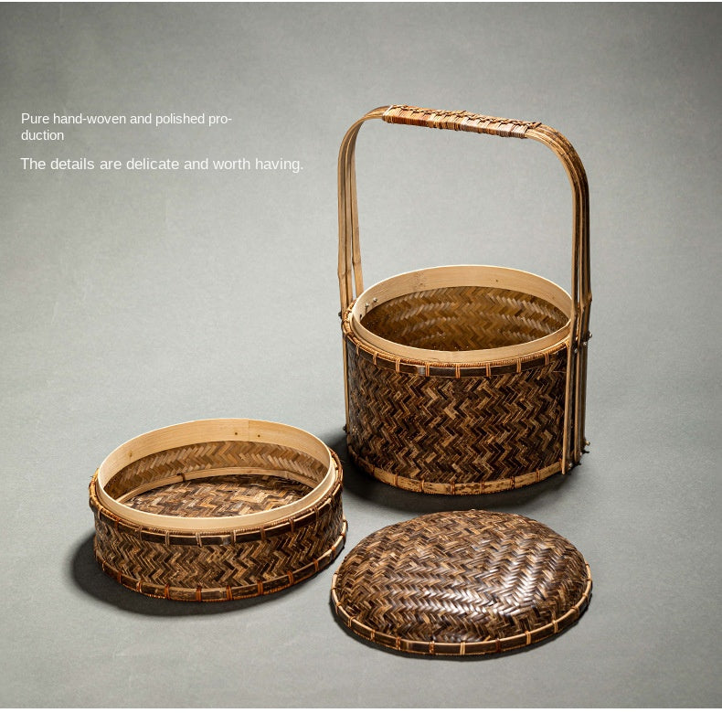 Chinese Retro Bamboo Food Container