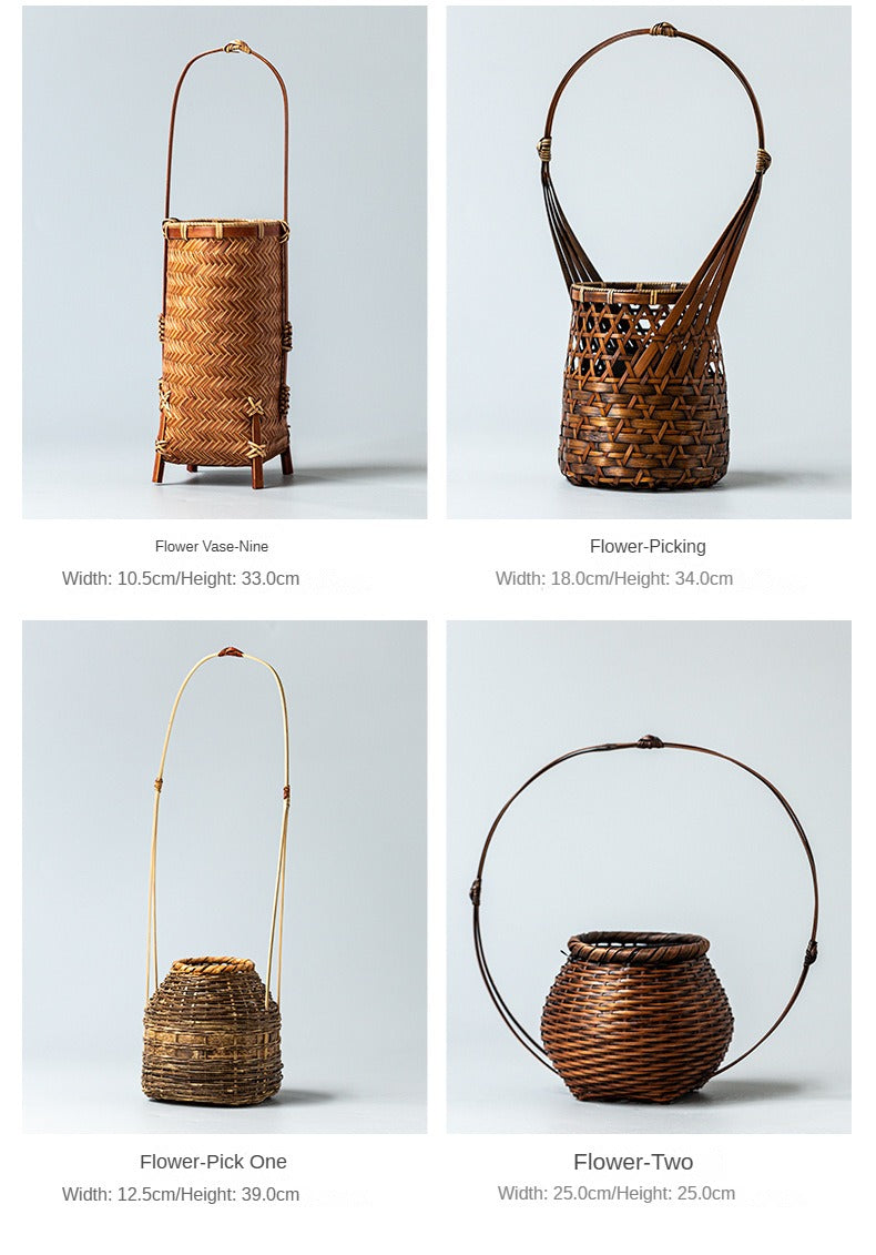 Handmade Bamboo Woven Vase