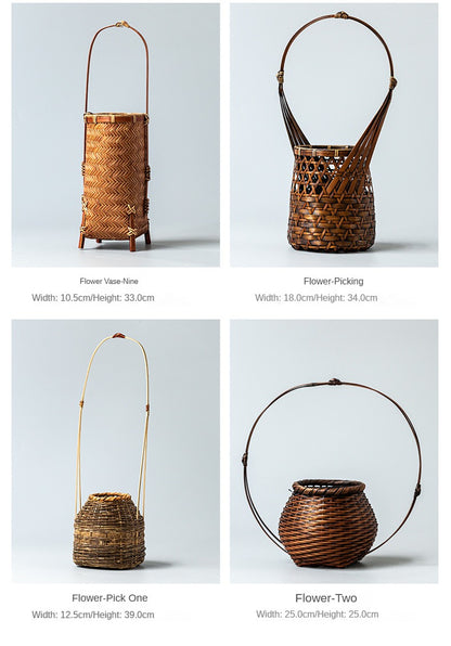 Handmade Bamboo Woven Vase