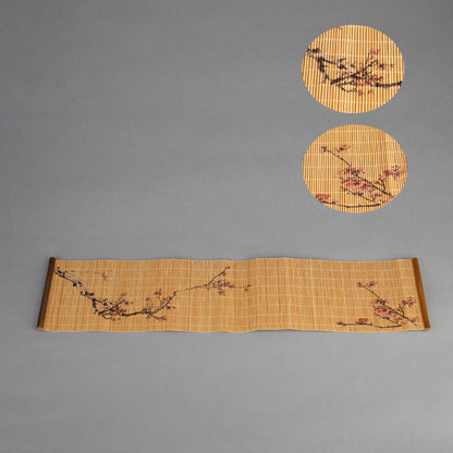 Natural Printed Bamboo Tea Mat Heat Insulation Pad