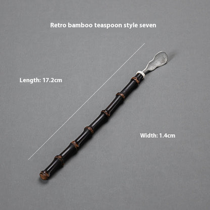 Tea Spoon Single Piece Yunfei Hammered Copper Tea Scoop