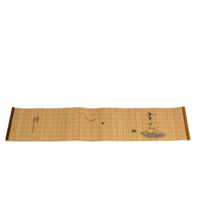 Natural Printed Bamboo Tea Mat Heat Insulation Pad