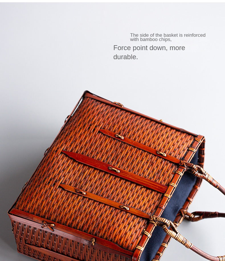 Retro Bamboo Woven Bag