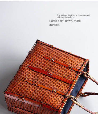 Retro Bamboo Woven Bag