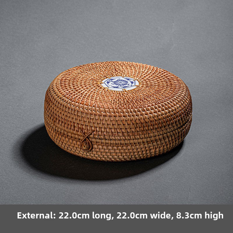 Rattan Woven Pu-erh Tea Box