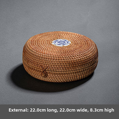 Rattan Woven Pu-erh Tea Box