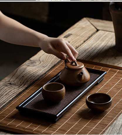 Household Solid Wood Tea Tray Food Tray