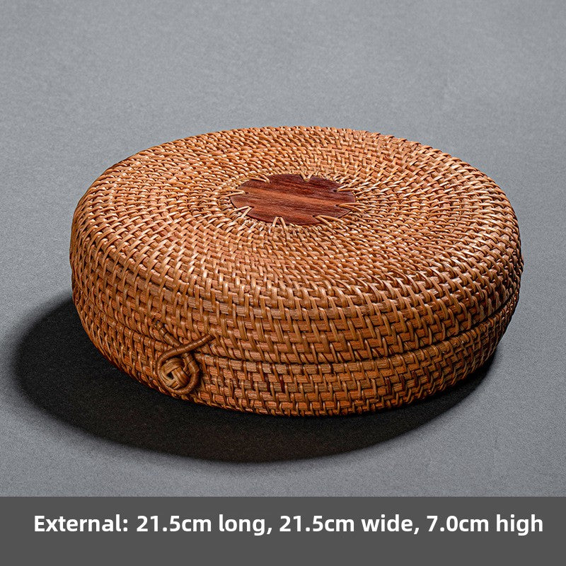 Rattan Woven Pu-erh Tea Box