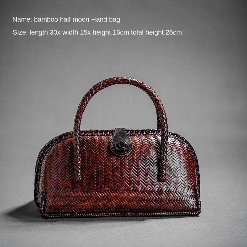Retro Bamboo Woven Bag