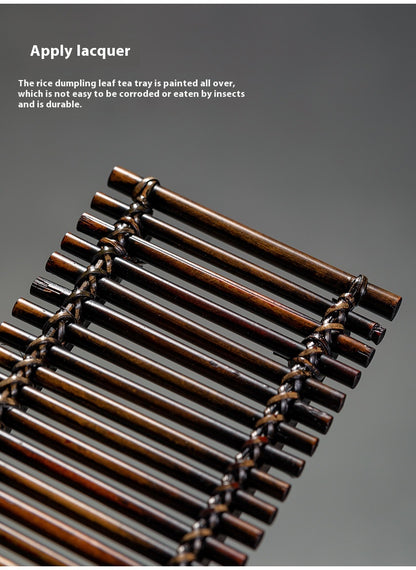 High-end Purple Bamboo Vintage Hand-woven Bamboo Basket