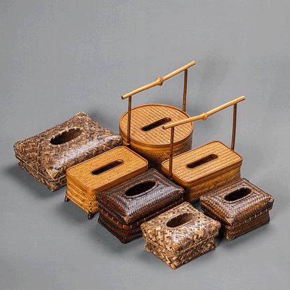 Bamboo Woven Tissue Box