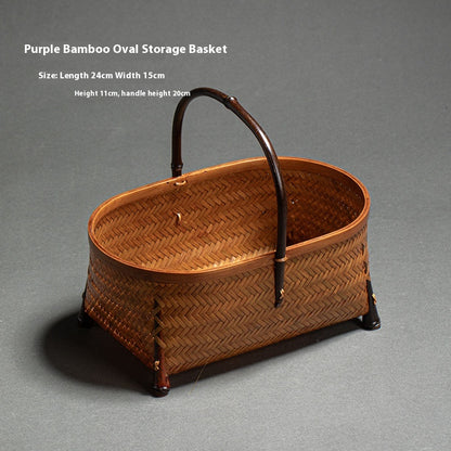 Bamboo Woven Storage Basket