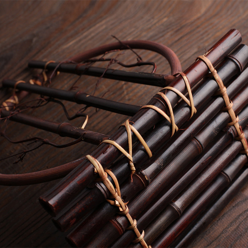 Round Black Bamboo Flower Device