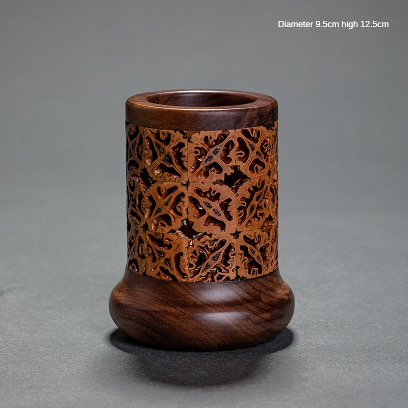 Walnut Tea Container
