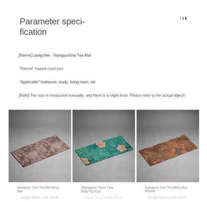 Chinese Style Xiangyun Silk Tea Mat