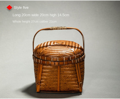 Chinese Retro Bamboo Food Container