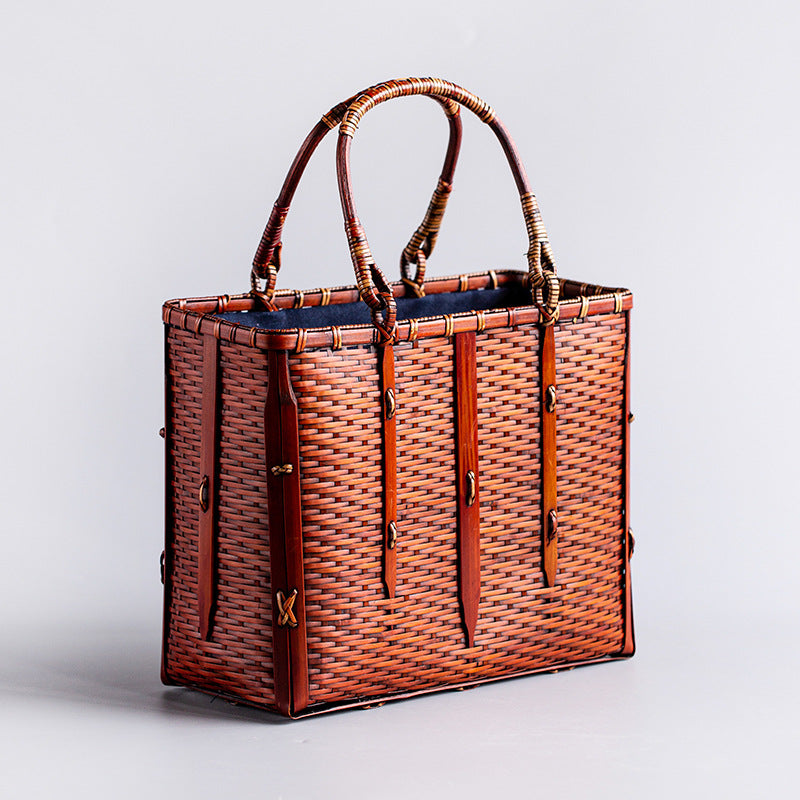 Retro Bamboo Woven Bag