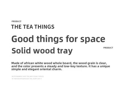 Solid Wood Dry Pour Tea Tray