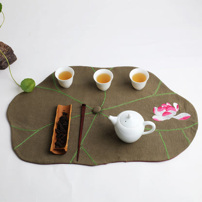 Chinese Style Fabric Small Tea Mat Coaster