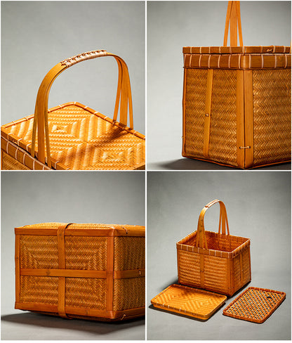 Chinese Retro Bamboo Food Container