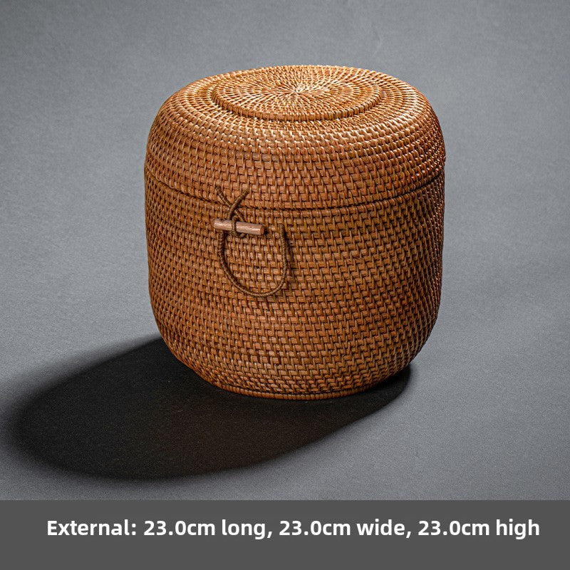 Rattan Woven Pu-erh Tea Box