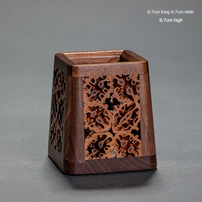 Walnut Tea Container