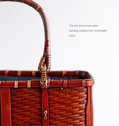 Retro Bamboo Woven Bag