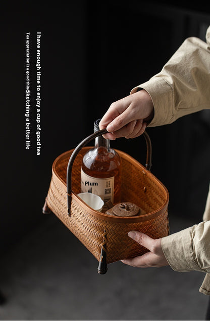 Bamboo Woven Storage Basket