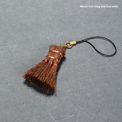 Brown Hair Tea Set Brush