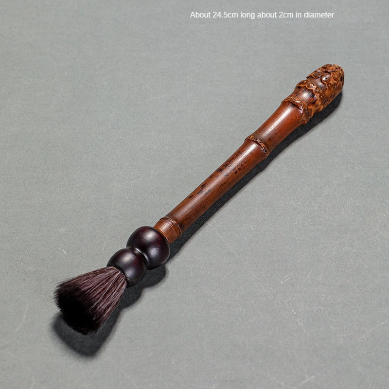 Chinese Style Old Bamboo Root Teapot Brush