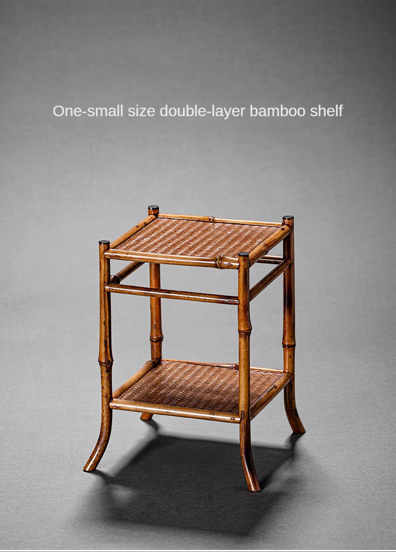 Purple Bamboo Orchid Stand