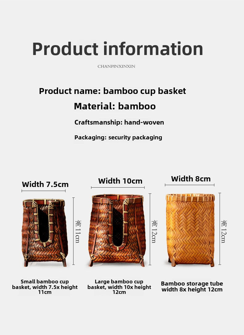 Handmade bamboo cup holder