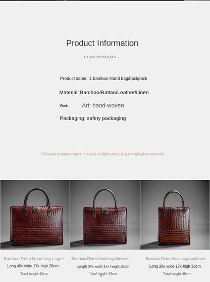 Retro Bamboo Woven Bag