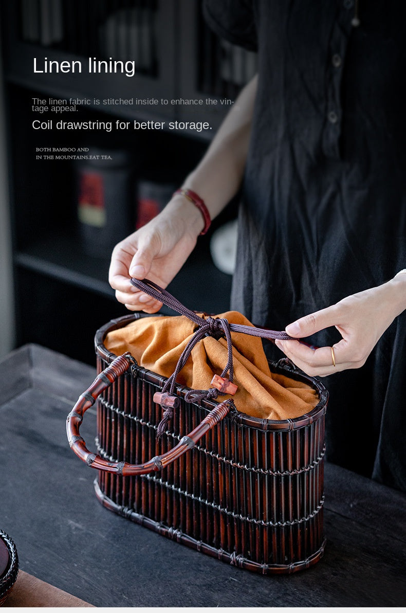 Retro Bamboo Woven Bag