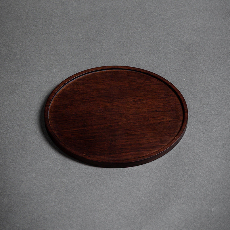 Heavy Bamboo Rectangular Single Layer Simple Tray